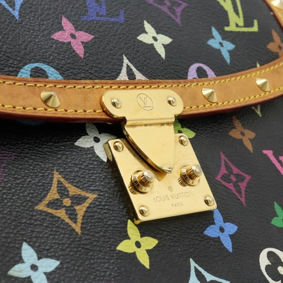 LOUIS VUITTON Monogram Multicolor Sologne Shoulder Bag Noir Black M92639 - Picture 8 of 8